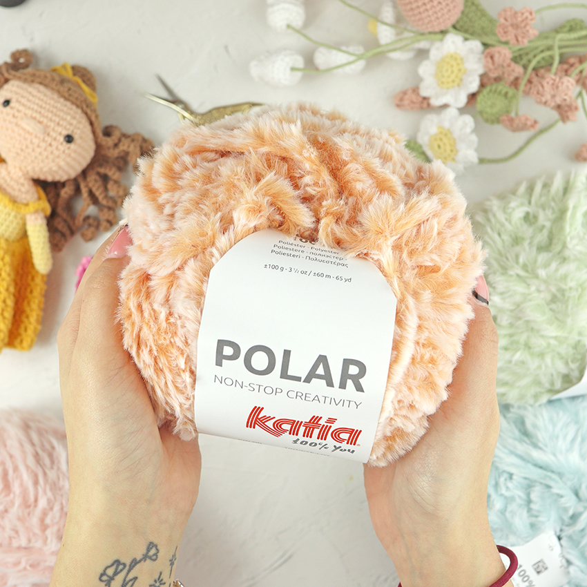 Ovillo Polar Melocotón de Katia - Imagen 2