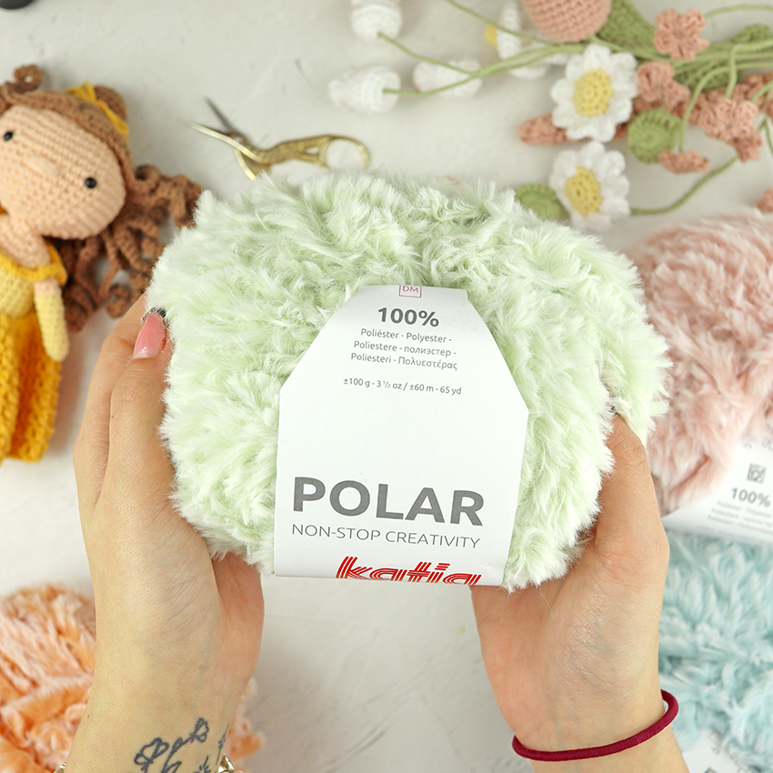 Ovillo Polar Verde Agua de Katia - Imagen 2
