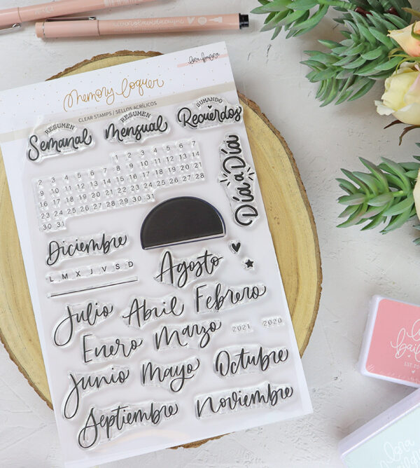 Set de sellos Calendario perpetuo, de Lora Bailora