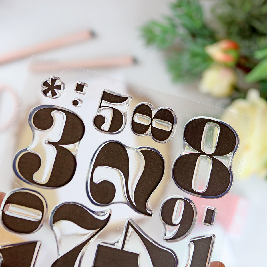 Set de sellos Vintage Numbers, de Lora Bailora - Imagen 3