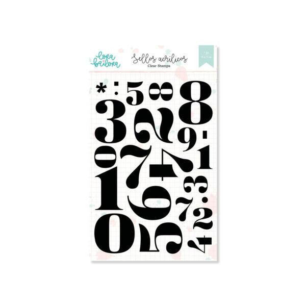 Set de sellos Vintage Numbers, de Lora Bailora