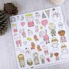 Kit para scrapbooking Laponia, con 12 papeles y 1 hoja de troquelados