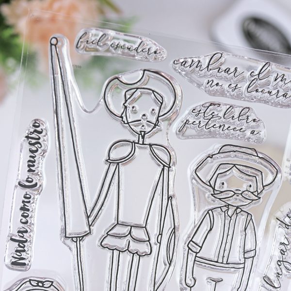 Set de sellos para scrapbooking Gigantes. Diseño de Alúa Cid