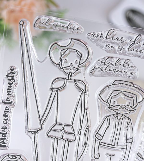 Set de sellos para scrapbooking Gigantes. Diseño de Alúa Cid