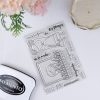 Set de sellos para scrapbooking Mayo mola. Frases e ilustraciones de Alúa Cid