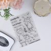 Set de sellos para scrapbooking Noviembre mola. Frases e ilustraciones de Alúa Cid