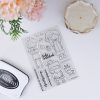 Set de sellos para scrapbooking Diciembre mola. Frases e ilustraciones de Alúa Cid