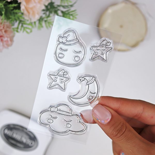 Set de Sellos Lunas y Estrellas, diseñados por Alúa Cid