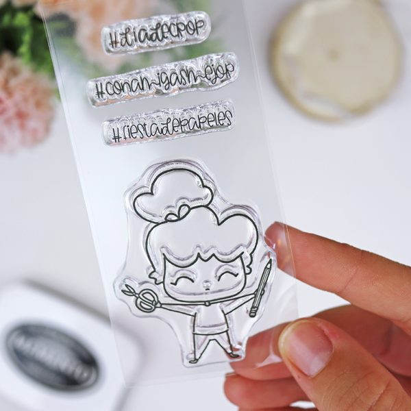 Set de sellos Scrapparty, de Alúa Cid Scrapbooking