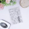 Set de sellos Palomitas, de Alúa Cid Scrapbooking