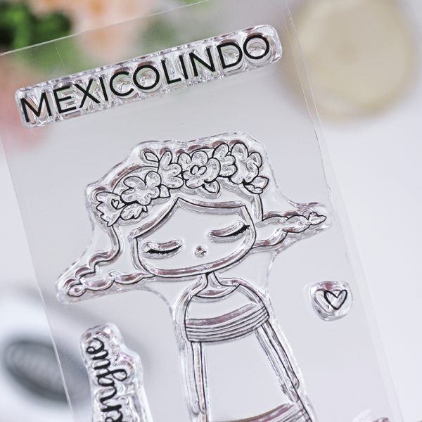 Set de sellos para scrapbooking México lindo, de Alúa Cid