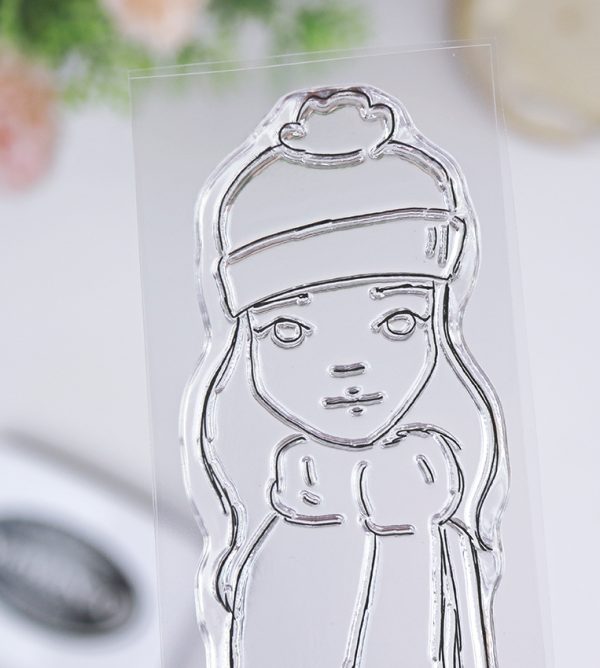 Sello de scrapbooking Zoe en enero, de Alúa Cid
