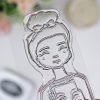 Sello de scrapbooking Zoe en marzo, de Alúa Cid