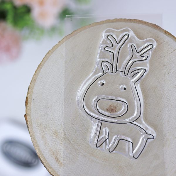 Sello de scrapbooking Rudolph de la colección Austral, de Alúa Cid