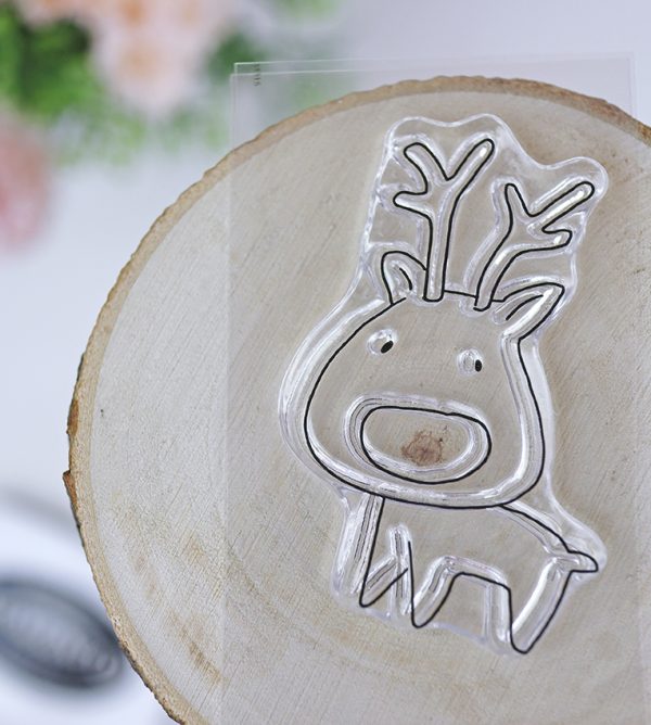 Sello de scrapbooking Rudolph de la colección Austral, de Alúa Cid