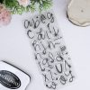 Set de sellos ABC Ari minúsculas. Para proyectos de scrapbooking