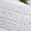 Pegatinas chipboard Alfabeto Blanco - Imagen 2