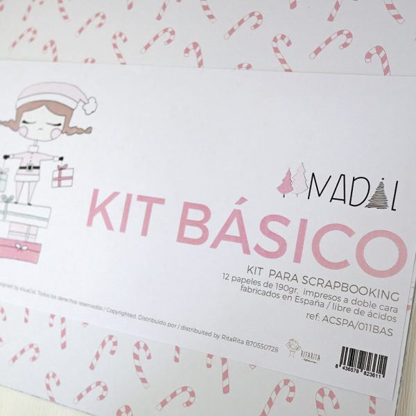 Kit básico para scrapbooking de la colección Nadal de Alúa Cid