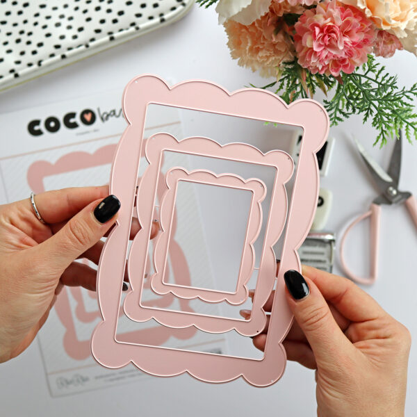 Set de troqueles marcos Candy. Para utilizar con una troqueladora en trabajos de scrapbooking