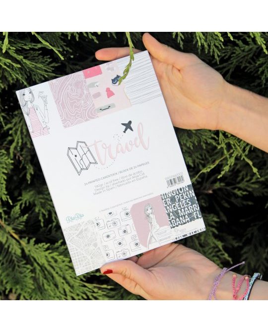 bloc pequeño para scrapbooking travel