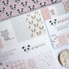 Bloc de 36 papeles Panda rosa para scrapbooking