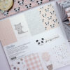 Bloc de 36 papeles Panda rosa para scrapbooking - Imagen 2