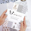 Bloc pequeño Panda azul para scrapbooking