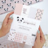 Bloc pequeño Panda rosa para scrapbooking