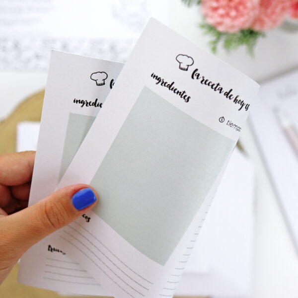 Kit de 50 fichas para Recetas - Imagen 4