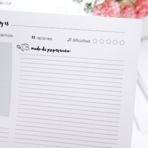 Kit de 50 fichas para Recetas - Imagen 5