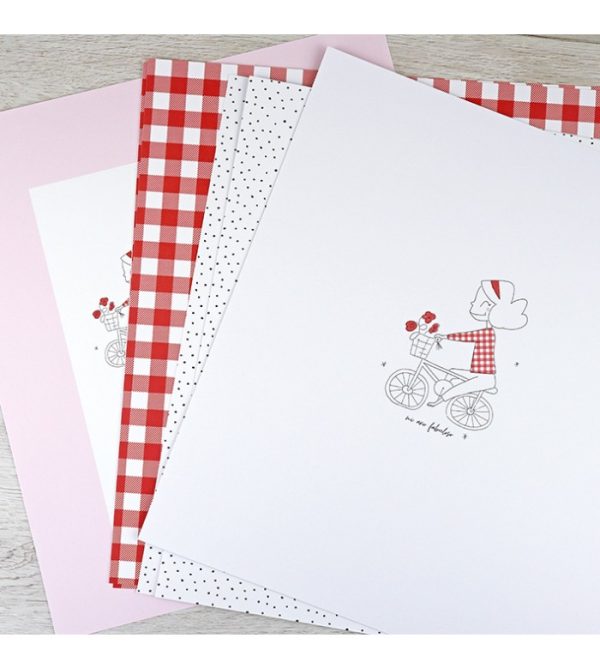 Kit4planner Picnic Mi año fabuloso, con 6 papeles de scrapbooking