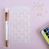 Plantilla estarcido cuqui de alua cid para scrapbooking y mixmedia