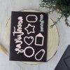 Hoja de imán grande, para organizar los troqueles de scrapbooking