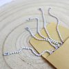Set de cadenas de bolitas lacadas en blanco, para scrapbooking
