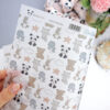 Papel vegetal Pequeño Panda peluches