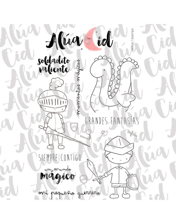 sello valiente de a la montaña para scrapbooking