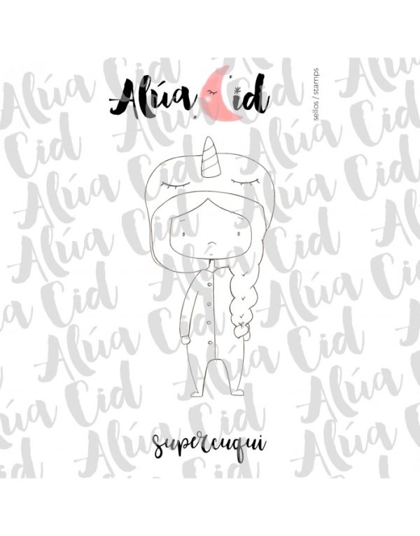 sello super cuqui para scrapbooking