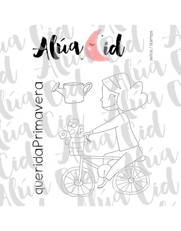 sello primavera de alua cid para scrapbooking