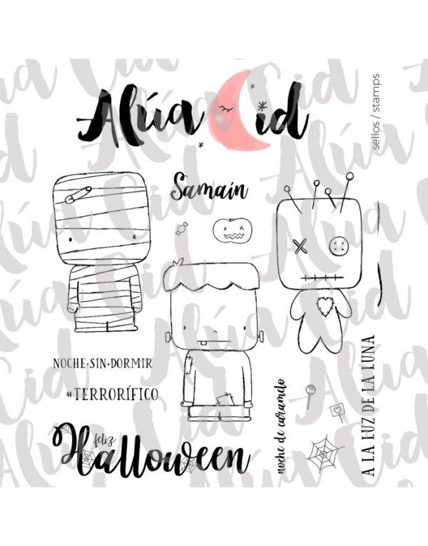 sello halloween para scrapbooking