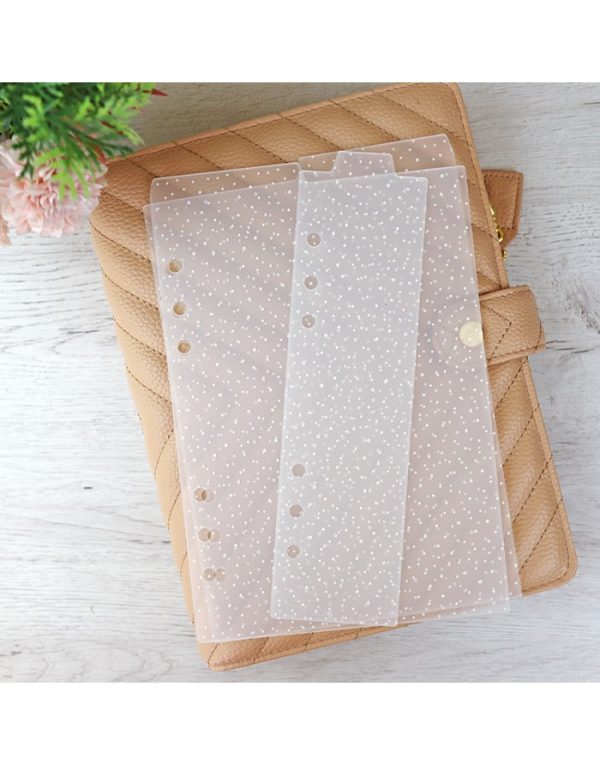 Set de 3 separadores Topos blancos para agenda, de Alúa Cid