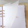 Set de 3 separadores transparentes para agenda