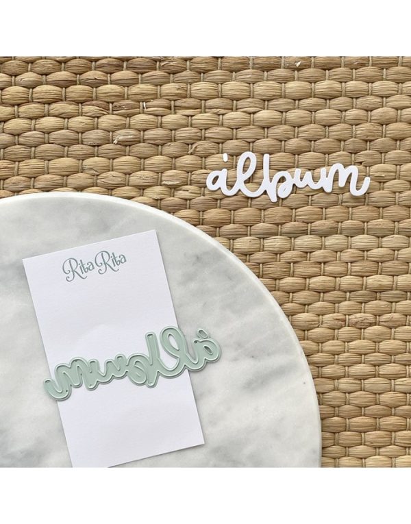 troquel palabra para scrapbooking