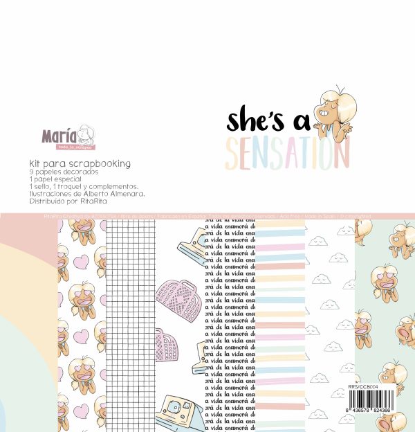 cajacadabra she's a sensation kit de scrapbooking