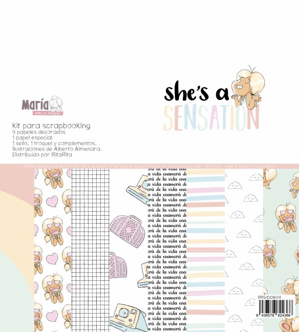 cajacadabra she's a sensation kit de scrapbooking