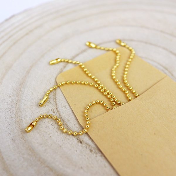 Set de cadenas de bolitas Oro para scrapbooking