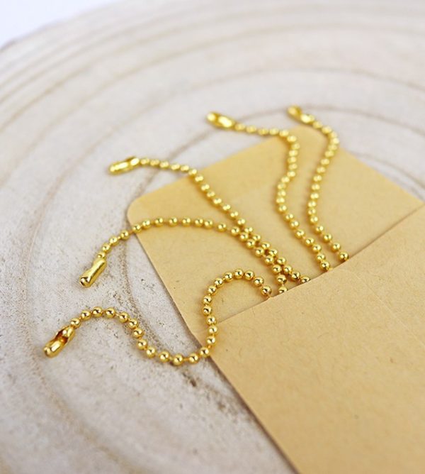 Set de cadenas de bolitas Oro para scrapbooking