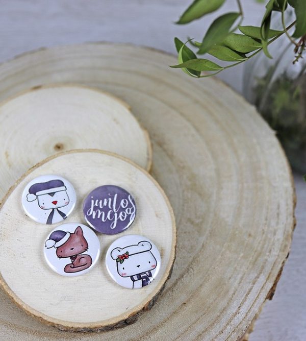 Set de 4 chapas Polar, especiales para scrapbooking