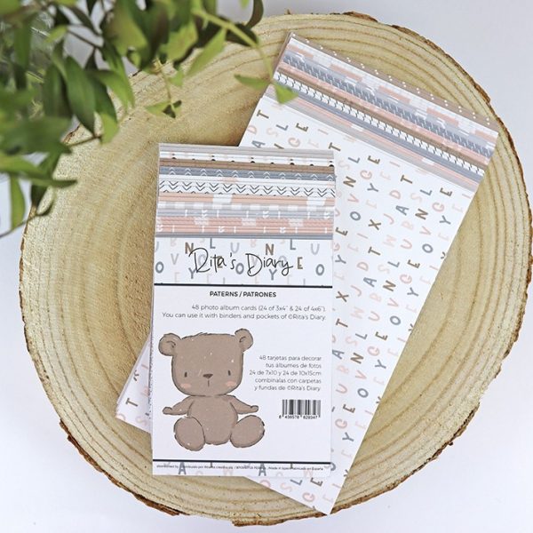 Set de tarjetas Patrones de la colección Pequeño Panda de Alúa Cid