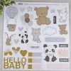 chipboard pequeño panda de alua cid