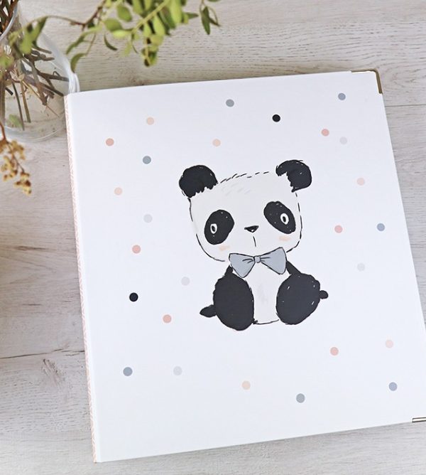 Carpeta álbum de fotos 9x12" Pequeño Panda. Para álbum de fotos o scrapbooking